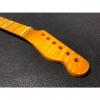 Custom TOG Flame Maple Tele Telecaster Neck One Piece Vintage Amber # 19 #1 small image