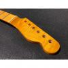Custom TOG Flame Maple Tele Telecaster Neck One Piece Vintage Amber # 18 #1 small image
