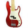 Custom Used Fender Squier Vintage Modified P Bass V Candy Apple Red #1 small image