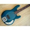 Custom 1986 Music Man Stingray Electric Bass Guitar Transparent Teal Custom Color Pre-Ernie Ball Features