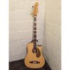 Custom Fender Kingman SCE Acoustic-Electric 4 String Bass Guitar Natural Fishman Preamp with hard case
