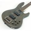 Custom LTD B-204 B Series Bass Guitar | Spalted Maple Top - See Thru Black Satin