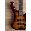 Custom 2017 Wolf S8 4 String Active Passive Jazz Bass Sunburst [2 out of 8] #1 small image