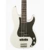 Custom Squier Affinity PJ Bass BWB PG Olympic White #1 small image