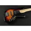 Custom Fender Deluxe Active Jazz Bass V Maple Fretboard - 3 Tone Sunburst (744) #1 small image
