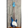 Custom Music Man Stingray 5  blue with matching headstock