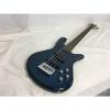 Custom New Spector LG4STDBLSG Bass Quilt Top Blue w/Gig Bag