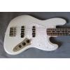 Custom Fender Special Edition White Opal Jazz Bass Guitar &amp; Fender Gig Bag #1 small image
