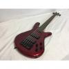 Custom New Spector Performer 5 Bass Red w/Gig Bag