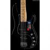 Custom Fender American Elite Precision Bass Black Maple (653)