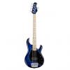 Custom Sterling by Music Man Ray35 Quilt Maple 5-String Electric Bass Neptune Blue +Bag