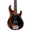 Custom Sterling by Music Man Ray35 Koa Top 5-String Bass Rosewood Board Natural + Bag
