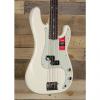 Custom Fender American Pro Precision Bass Olympic White w/ Case