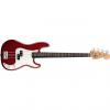 Custom Fender Standard Precision Rosewood Chrome Red Electric Bass 0136100325