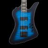 Custom Jackson JS Series Kelly Bird JS3Q Electric Bass - Transparent Blue Burst