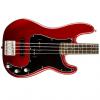 Custom Squier Vintage Modified Precision PJ Bass Rosewood - Candy Apple Red #1 small image