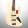 Custom Fender American Pro Jazz Electric Bass, Rosewood Fingerboard (with Case), Olympic White