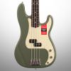 Custom Fender American Pro Precision Electric Bass, Rosewood Fingerboard (with Case), Antique Olive #1 small image