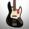 Custom Fender American Pro Jazz Electric Bass, Rosewood Fingerboard (with Case), Black