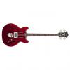 Custom Guild Starfire Semi-Hollow Electric Bass Guitar Indian RW Board Cherry Red +Case #1 small image