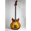 Custom Harmony  H-27 Acoustic-Electric Bass Guitar (1967), ser. #6687, black tolex hard shell case.