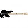 Custom Fender American Deluxe Jazz Bass Maple Neck Black with Hard Shell Case #1 small image