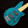 Custom Reverend Mercalli 5 FM Bass Guitar in Turquoise