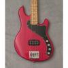 Custom Fender Squier Deluxe Dimension IV Bass Crimson Trans Red, NIB