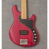 Custom Fender Squier Deluxe Dimension IV Bass Crimson Trans Red, NIB #1 small image