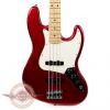 Custom Brand New Fender Standard Jazz Bass with Maple Fretboard in Candy Apple Red Demo