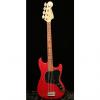 Custom 1982 Fender Musicmaster Bass with original case - Transparent Red, Made in USA