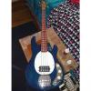 Custom Jay Turser  JTB 440 Stingray Bass with custom Fender Walnut/Padauk neck!  Blue