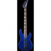 Custom Jackson  JS3 Concert Bass Quilted Maple AWESOME! 2017 Transparent Blue