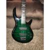 Custom Carvin IC4 2015 Green Flamed Maple 4 string bass guitar