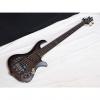 Custom TRABEN Array Attack 5-string BASS guitar Black Burl - NEW - Rockfield Pickups