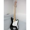 Custom Fender Squier Bronco Bass black &amp; white #1 small image