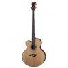 Custom Dean Guitars EAB CL Electro Acoustic Left Handed Bass Guitar - Satin Natural #1 small image