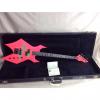 Custom Vintage B.C. Rich Warlock Bass Guitar Rare Pink Neck-Through Made in USA 1980's Neck Thru BC Rich