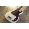 Custom Fender  American Standard Precision Bass 5  2014 White #1 small image