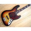 Custom 1969 Fender Jazz Bass Vintage Electric Bass Guitar Sunburst w/ Hardshell Case