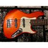 Custom Fender American Deluxe Jazz Bass V 2003 Candy Tangerine Metallic With Upgrades #1 small image