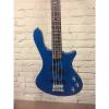 Custom Washburn T14Q Electric Bass Trans Blue Quilt