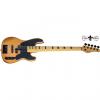 Custom Schecter Model-T Session-5 Electric Bass Aged Natural Satin