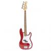 Custom Crestwood PR970R 4-String Bass Guitar Red #1 small image