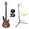 Custom Ibanez SR800 4-String Electric Bass Guitar in Aged Whiskey Burst Finish with Accessories