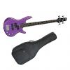 Custom Ibanez GSRM20MPL GSR Series Electric Bass Guitar in Metallic Purple Finish With Kaces KQA-120 Bag #1 small image