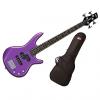 Custom Ibanez GSRM20MPL GSR Series Electric Bass Guitar, Metallic Purple Finish &amp; Kaces KQA-120 GigPak Bag