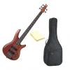 Custom Ibanez SR505BM Soundgear 5-String Bass Guitar in Mahogany with Kaces KQA-120 GigPak Bag and Cloth