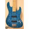 Custom USED Mike Lull M4 2008 NAMM Bass in Transparent Blue
