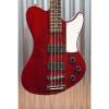 Custom Schecter Guitar Research Ultra Bass 4 String See Through Cherry Thunderbird 901